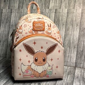 Loungefly Pokémon Eevee Desserts Backpack - Cream and Tan